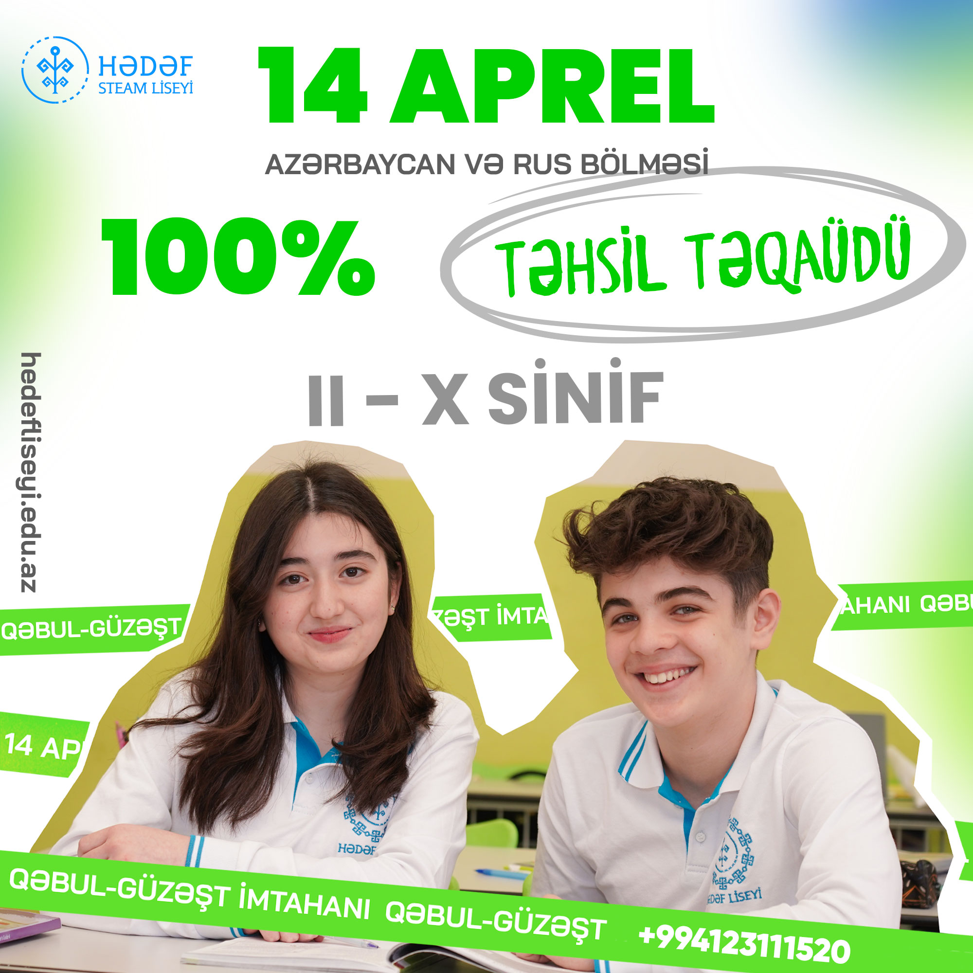 Hədəf STEAM Liseyində ödənişsiz təhsil!